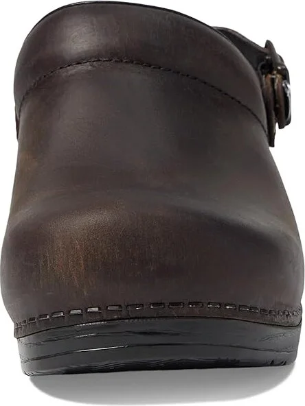 Dansko Ingrid Women's Clog Shoes Antique Brown/Black Outsole : EU 36 (US Women's 5.5-6) Regular, Leather - Image 3