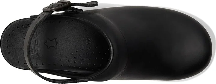 Dansko Ingrid Women's Clog Shoes Black Oiled : EU 35 (US Women's 4.5-5) Regular, Leather - Image 3