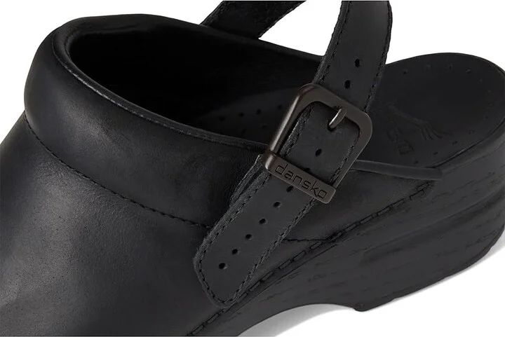 Dansko Ingrid Women's Clog Shoes Black Oiled : EU 35 (US Women's 4.5-5) Regular, Leather - Image 8