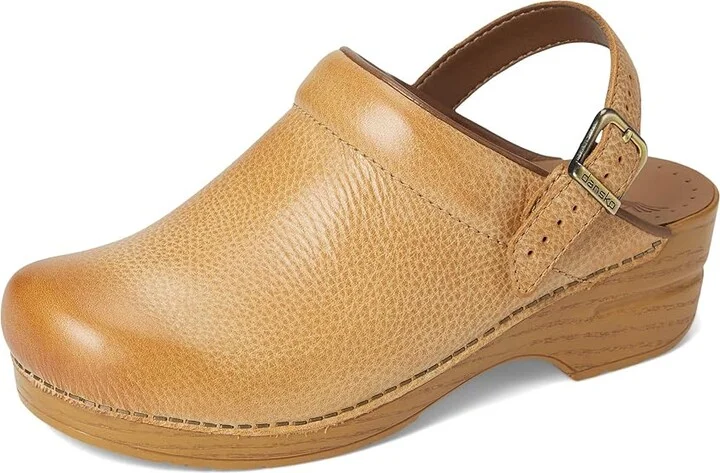 Dansko Ingrid Women's Clog Shoes Honey : EU 40 (US Women's 9.5-10) Regular, Leather - Image 5
