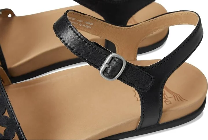 Dansko Jodie Women's Sandals Black : EU 38 (US Women's 7.5-8) Regular, Leather - Image 7
