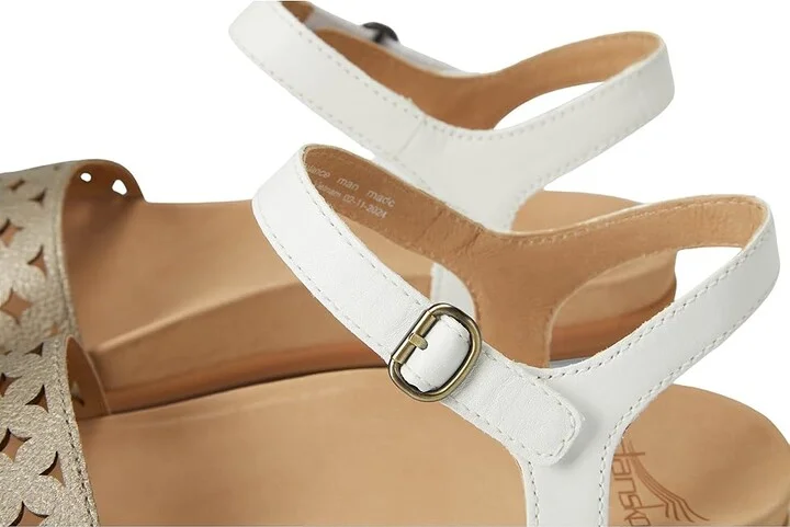 Dansko Jodie Women's Sandals Platino/White : EU 42 (US Women's 11.5-12) Regular, Leather - Image 7