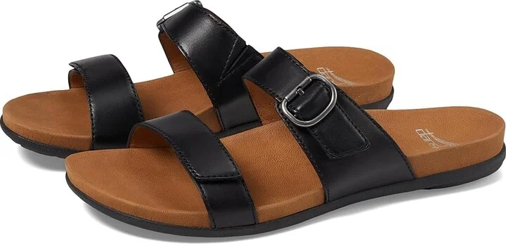 Dansko Justine Women's Shoes Black Calf : EU 36 (US Women's 5.5-6) Regular, Leather/Rubber