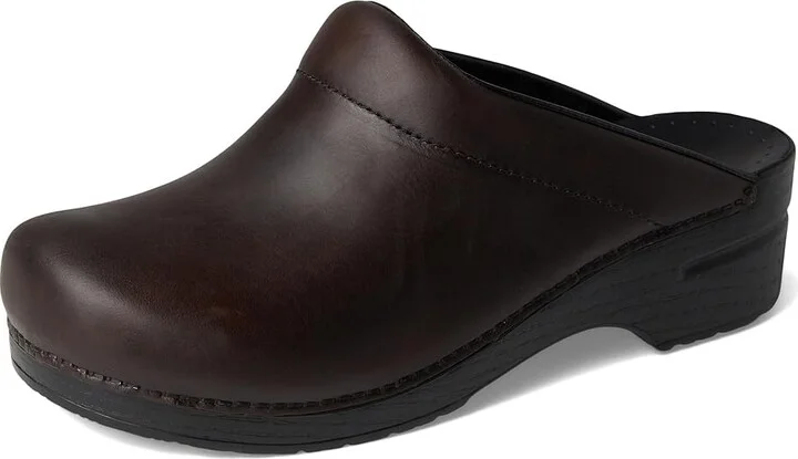 Dansko Karl Clog Men's Clog Shoes Antique Brown/Black Sole : EU 42 (US Men's 8.5-9) Regular, Leather - Image 6