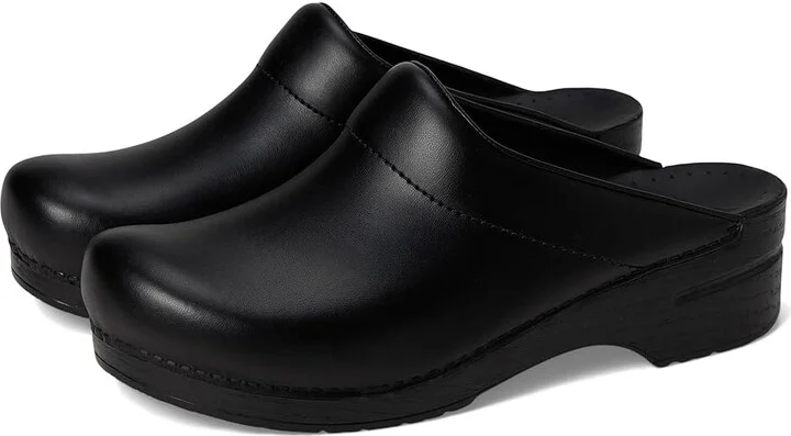 Dansko Karl Clog Men's Clog Shoes Black Box : EU 42 (US Men's 8.5-9) Regular, Leather