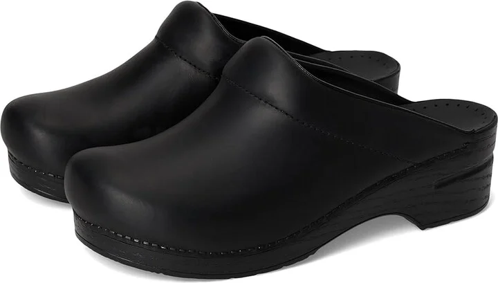 Dansko Karl Clog Men's Clog Shoes Black Oiled : EU 42 (US Men's 8.5-9) Regular, Leather