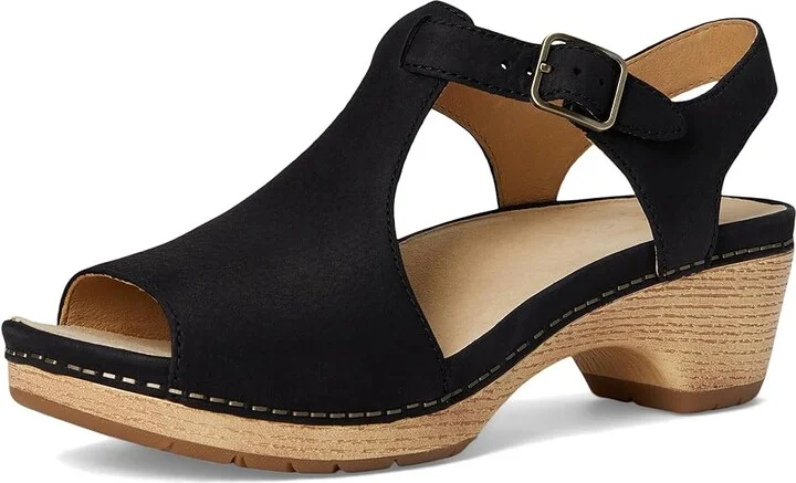 Dansko Laverne Women's Sandals Black : EU 40 (US Women's 9.5-10) Regular, Leather - Image 5
