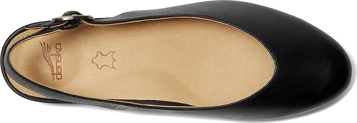 Dansko Lea Women's Flat Shoes Black : EU 40 (US Women's 9.5-10) Regular, Leather - Image 2