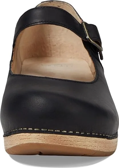 Dansko Lilah Flat Shoes Black Oiled Pull Up : EU 38 (US Men's 4.5-5 - Women's 7.5-8) Regular, Leather - Image 2