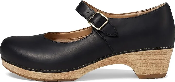 Dansko Lilah Flat Shoes Black Oiled Pull Up : EU 38 (US Men's 4.5-5 - Women's 7.5-8) Regular, Leather - Image 5