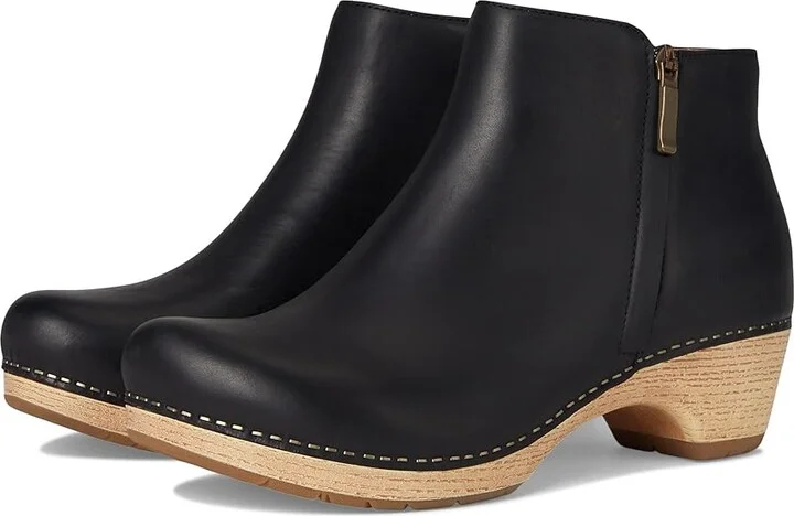 Dansko Lizanne Flat Shoes Black Oiled Pull Up : EU 41 (US Men's 7.5-8 - Women's 10.5-11) Regular, Leather