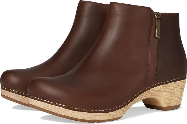 Dansko Lizanne Flat Shoes Tan Oiled Pull Up : EU 38 (US Men's 4.5-5 - Women's 7.5-8) Regular, Leather