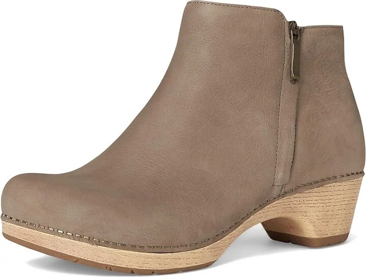 Dansko Lizanne Flat Shoes Taupe Milled Nubuck : EU 38 (US Men's 4.5-5 - Women's 7.5-8) Regular, Leather - Image 5