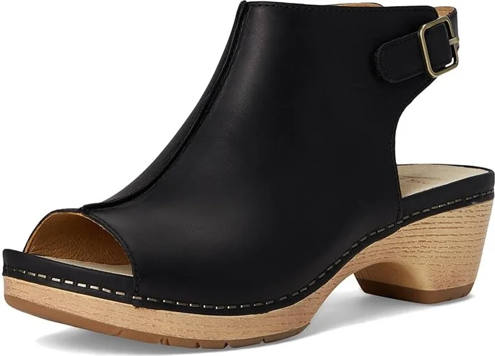 Dansko Lizzy Women's Sandals Black : EU 39 (US Women's 8.5-9) Regular, Leather - Image 5