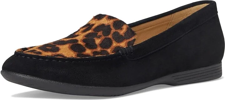 Dansko Lorri Women's Flat Shoes Black/Leopard Suede : EU 40 (US Women's 9.5-10) Regular, Leather - Image 5