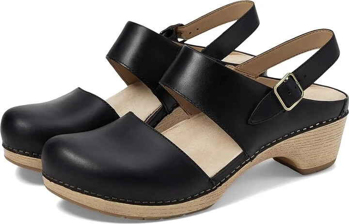 Dansko Lucia Women's Shoes Black Oiled Pull Up : EU 41 (US Women's 10.5-11) Regular, Leather