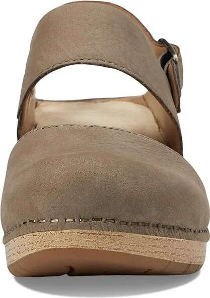 Dansko Lucia Women's Shoes Taupe Milled Nubuck : EU 38 (US Women's 7.5-8) Regular, Leather - Image 2