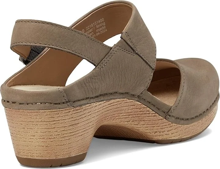 Dansko Lucia Women's Shoes Taupe Milled Nubuck : EU 38 (US Women's 7.5-8) Regular, Leather - Image 4