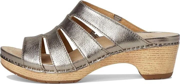 Dansko Lyndi Women's Sandals Platino : EU 38 (US Women's 7.5-8) Regular, Leather - Image 6