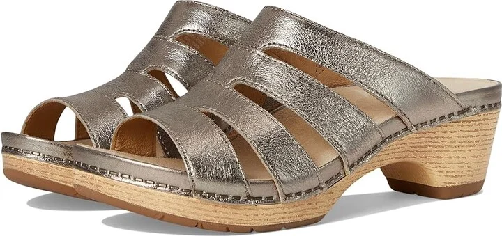 Dansko Lyndi Women's Sandals Platino : EU 38 (US Women's 7.5-8) Regular, Leather