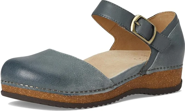 Dansko Mae Women's Maryjane Shoes Denim Burnished Suede : EU 42 (US Women's 11.5-12) Regular, Leather - Image 5
