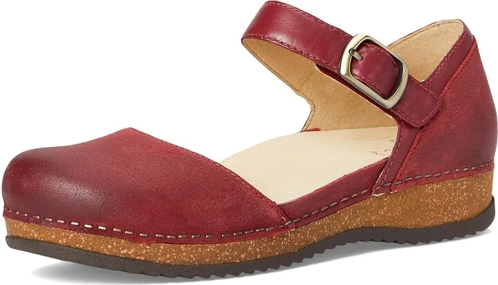 Dansko Mae Women's Maryjane Shoes Red : EU 41 (US Women's 10.5-11) Regular, Leather - Image 5
