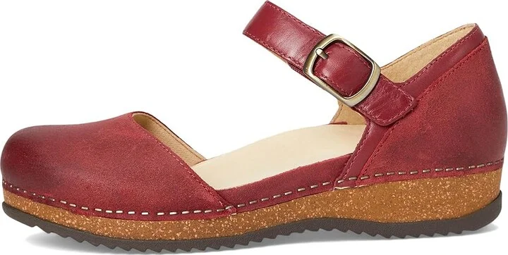Dansko Mae Women's Maryjane Shoes Red : EU 41 (US Women's 10.5-11) Regular, Leather - Image 6