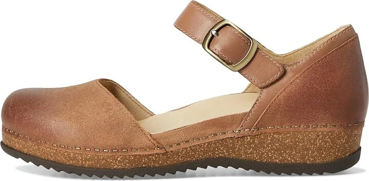 Dansko Mae Women's Maryjane Shoes Tan : EU 39 (US Women's 8.5-9) Regular, Leather - Image 6
