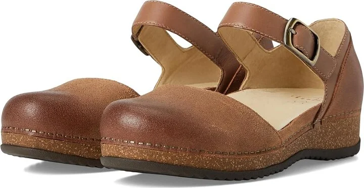 Dansko Mae Women's Maryjane Shoes Tan : EU 39 (US Women's 8.5-9) Regular, Leather