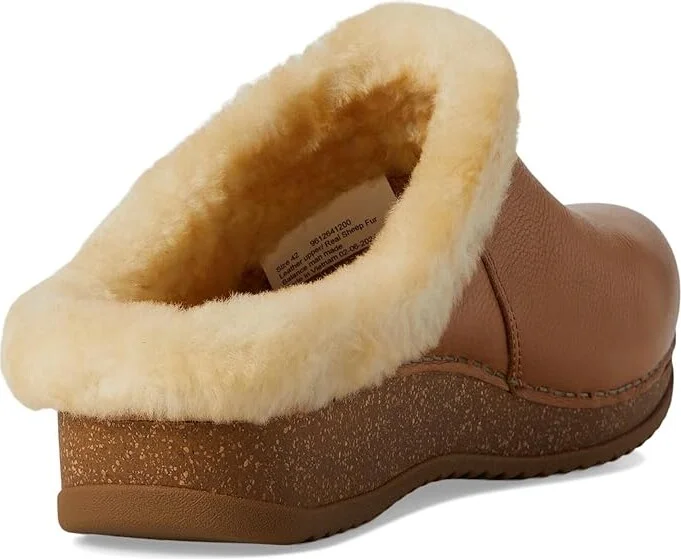 Dansko Magda Women's Slippers Tan Waxy Milled : EU 38 (US Men's 4.5-5 - Women's 7.5-8) Regular, Leather - Image 4
