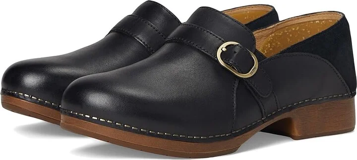 Dansko Margaret Women's Shoes Black Burnished Calf : EU 41 (US Women's 10.5-11) Regular, Leather