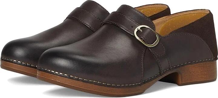 Dansko Margaret Women's Shoes Chocolate Burnished Calf : EU 40 (US Women's 9.5-10) Regular, Leather