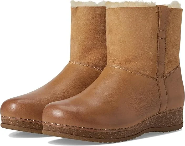 Dansko Mckenzie Women's Flat Shoes Tan Waxy Milled : EU 39 (US Men's 5.5-6 - Women's 8.5-9) Regular, Leather