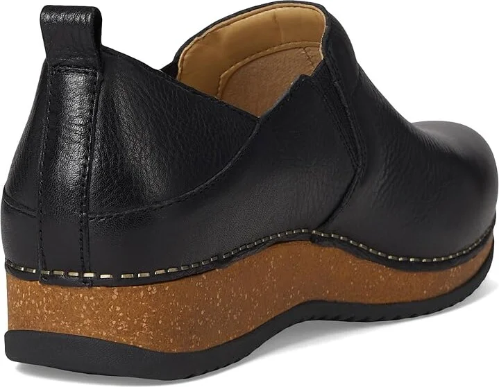Dansko Meara Women's Flat Shoes Black Waxy Milled : EU 42 (US Women's 11.5-12) Regular, Leather - Image 4