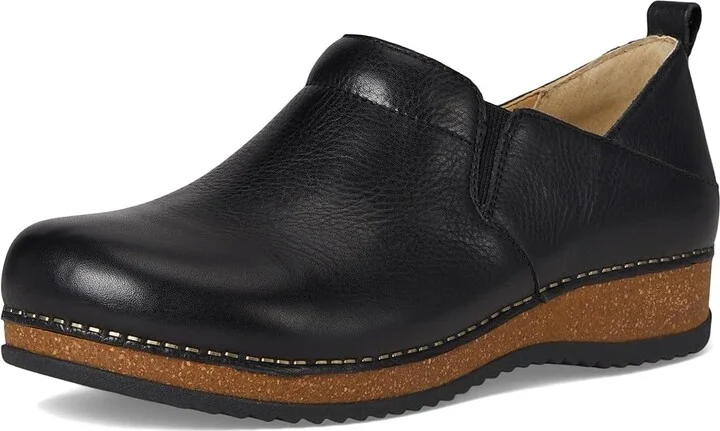 Dansko Meara Women's Flat Shoes Black Waxy Milled : EU 42 (US Women's 11.5-12) Regular, Leather - Image 5