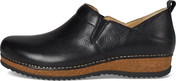Dansko Meara Women's Flat Shoes Black Waxy Milled : EU 42 (US Women's 11.5-12) Regular, Leather - Image 6