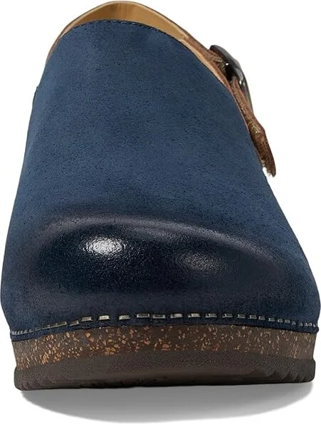Dansko Merrin Women's Flat Shoes Blue Burnished Suede : EU 40 (US Women's 9.5-10) Regular, Leather - Image 2