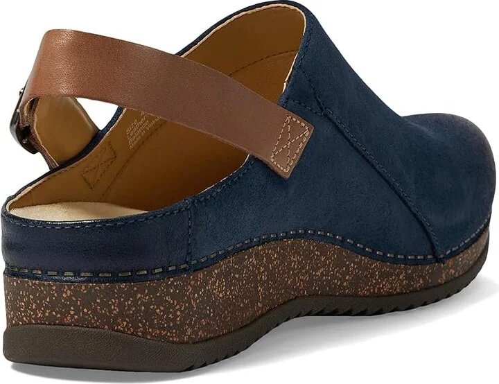 Dansko Merrin Women's Flat Shoes Blue Burnished Suede : EU 40 (US Women's 9.5-10) Regular, Leather - Image 4