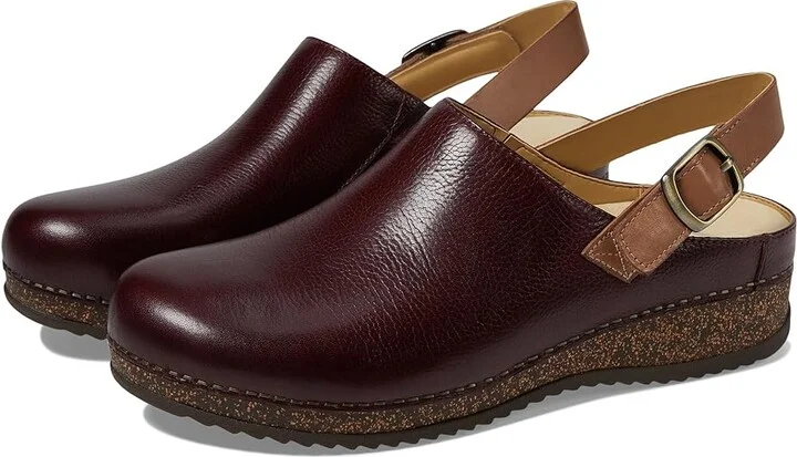 Dansko Merrin Women's Flat Shoes Cordovan Milled : EU 42 (US Women's 11.5-12) Regular, Leather
