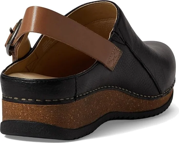 Dansko Merrin Women's Shoes Black Waxy Milled : EU 36 (US Women's 5.5-6) Regular, Leather - Image 4