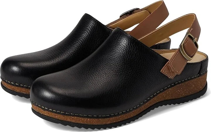 Dansko Merrin Women's Shoes Black Waxy Milled : EU 36 (US Women's 5.5-6) Regular, Leather