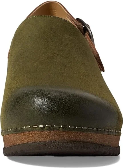 Dansko Merrin Women's Shoes Olive Burnished Suede : EU 36 (US Women's 5.5-6) Regular - Image 2