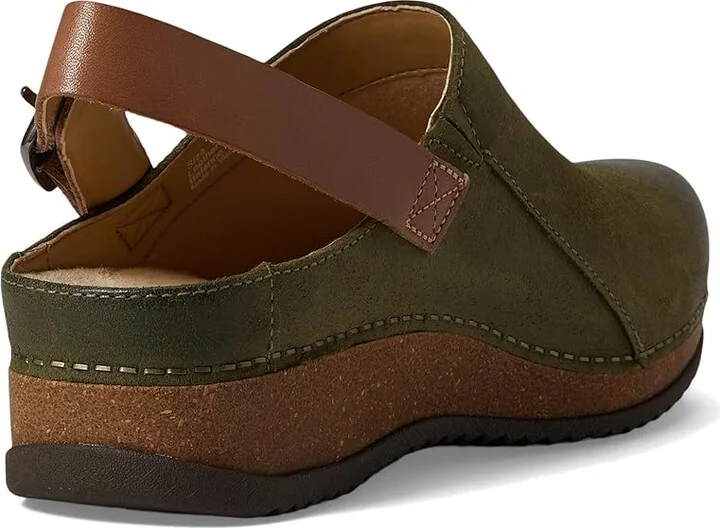 Dansko Merrin Women's Shoes Olive Burnished Suede : EU 36 (US Women's 5.5-6) Regular - Image 4