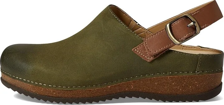 Dansko Merrin Women's Shoes Olive Burnished Suede : EU 36 (US Women's 5.5-6) Regular - Image 5