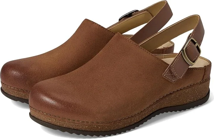Dansko Merrin Women's Shoes Tan Burnished Suede : EU 36 (US Women's 5.5-6) Regular
