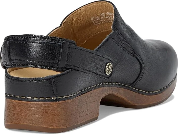 Dansko Millie Women's Shoes Black Waxy Milled : EU 36 (US Women's 5.5-6) Regular, Leather/Suede - Image 4