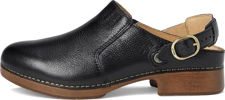 Dansko Millie Women's Shoes Black Waxy Milled : EU 36 (US Women's 5.5-6) Regular, Leather/Suede - Image 6