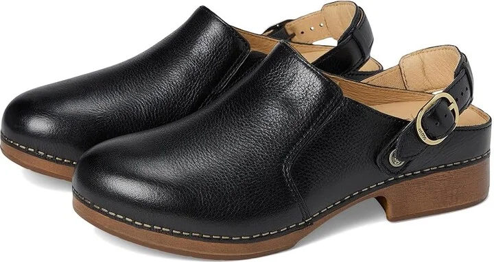 Dansko Millie Women's Shoes Black Waxy Milled : EU 36 (US Women's 5.5-6) Regular, Leather/Suede