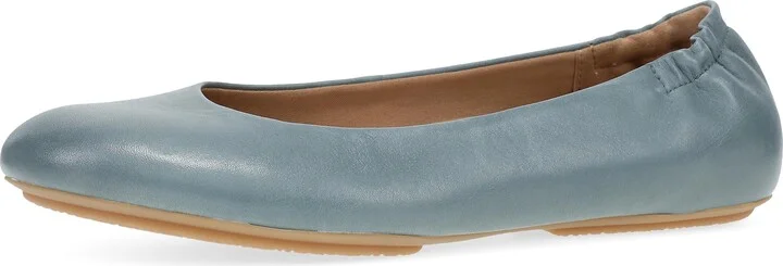 Dansko Mollie Slip-On Ballerina Flats for Women – Built-in Wedge with Arch Support – Versatile Casual to Dressy Footwear – Lightweight Rubber Outsole Denim 9-9.5 M US