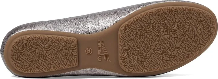 Dansko Mollie Women's Flat Shoes Pewter Metallic : EU 40 (US Women's 9.5-10) Regular, Suede - Image 3